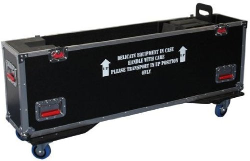 Gator Cases G-TOUR Series ATA Style Road Case with Adjustable Fit for (2) 37" to 43" LCD, LED or Plasma Screens | Includes Heavy Duty 4" Casters, and Spring loaded Handles; (G-TOURLCDV2-3743-X2)