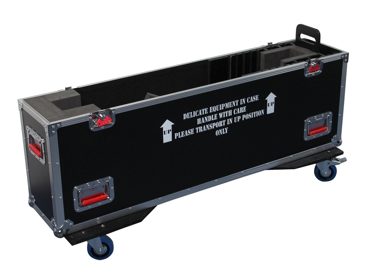 Gator Cases G-TOUR Series ATA Style Road Case with Adjustable Fit for 43" to 50" LCD, LED or Plasma Screens | Includes Heavy Duty 4" Casters, and Spring loaded Handles; (G-TOURLCDV2-4350)