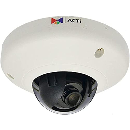 ACTi E95 2MP Indoor Mini Dome Camera with Basic WDR, SLLS, Fixed Lens, f3.6mm/F1.85 (HOV:87.5°), H.264, 1/2.8" Sensor, 1100 TV Lines, 1080p/30fps, DNR, MicroSDHC/MicroSDXC, PoE, IK08