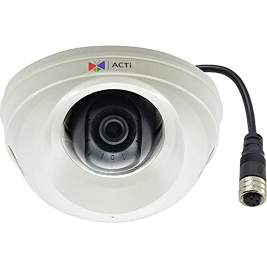 ACTi E99M 3MP Video Analytics Outdoor Mini Dome Camera with SLLS, M12 Connector, H.264, 1080p/60fps, 2D+3D DNR, Built-in Microphone, MicroSDHC/MicroSDXC, PoE, IP67, IK10, IEC60571, Built-in Analytics