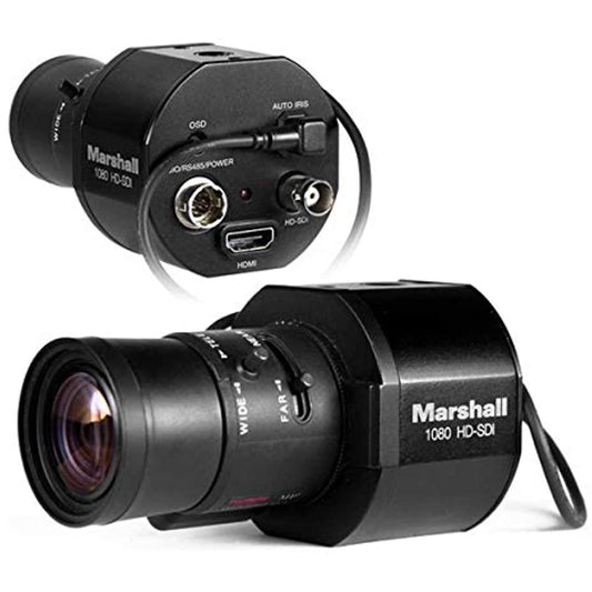 Marshall Electronics CV345-CS 1/3" 2.5MP Full HD 3G-SDI/HDMI Compact Progressive Camera, 1920x1080 at 60fps, Lens Not Included