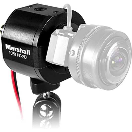 Marshall Electronics CV343-CS 1/3-inch 2.5MP Full HD 3G-SDI/Composite Compact Progressive Camera, 1920x1080, 60fps, CS/C Mount w/Auto Iris, Power Pigtail Cable, NTSC and PAL System, Lens Not Included