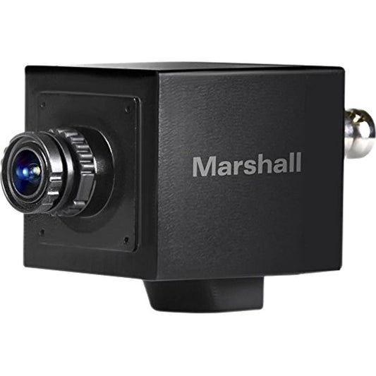 Marshall CV505-M Full-HD 3G/HD-SDI 2.5MP Mini-Broadcast POV Camera (50/60/25/30 fps) with 3.7mm 2MP Lens, 2.5 Megapixel 1/3-inch CMOS Sensor, Horizontal Resolution 1000TVL