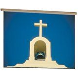 Targa Matte White Electric Projection Screen with Quiet Motor Viewing Area: 9' H x 9' W