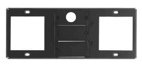 Kramer TBUS-6 Insertion Plate for 2 Power 220VAC Includes 2 T6F-23 Electric Silver Blind Tops, Black