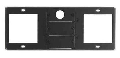 Kramer TBUS-6 Insertion Plate for 2 Power 220VAC Includes 2 T6F-23 Electric Silver Blind Tops, Black