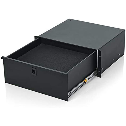 Gator Rackworks Standard 4U Rack Mount Drawer with Foam Interior and Lock; 14.2" Deep (GRW-DRWDF4)