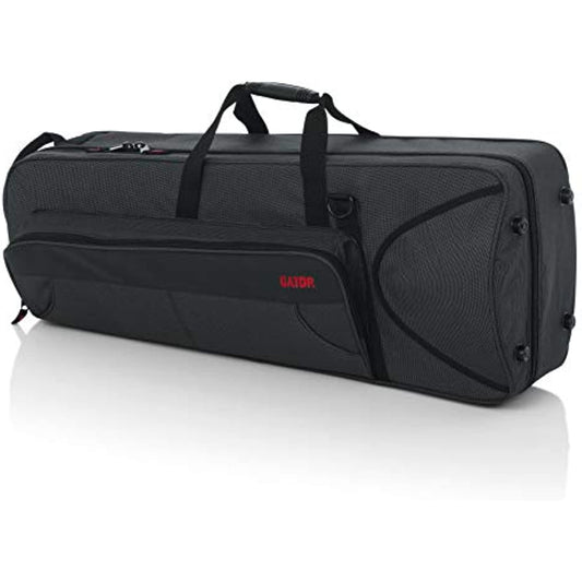 Gator Cases Lightweight Polyfoam Trombone Case with Removable Strap and Rubber Interlocking Carry Handle; (GL-TROMBONE-F)
