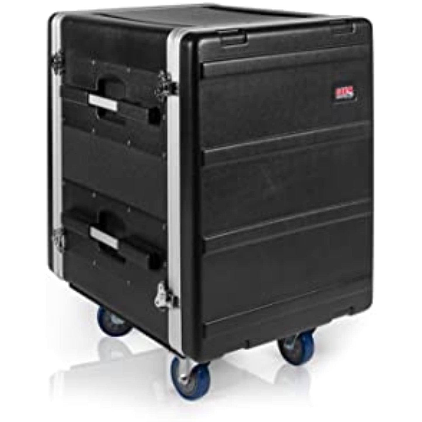 Gator Cases Lightweight ATA Molded Console Rack Case with Heavy Duty Casters; 21" Rackable Depth, 14U (GRC-BASE-14)