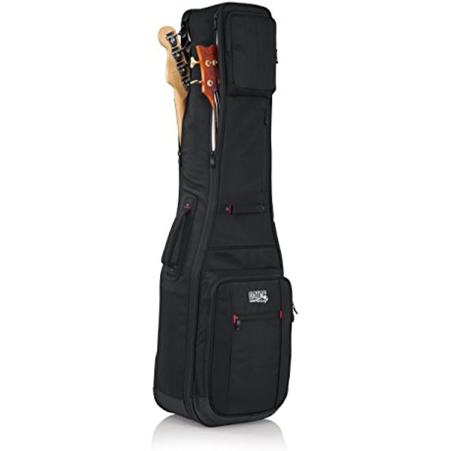 Gator Cases Pro-Go Ultimate Double Guitar Gig Bag; Holds (2) Bass Guitars (G-PG BASS 2X)