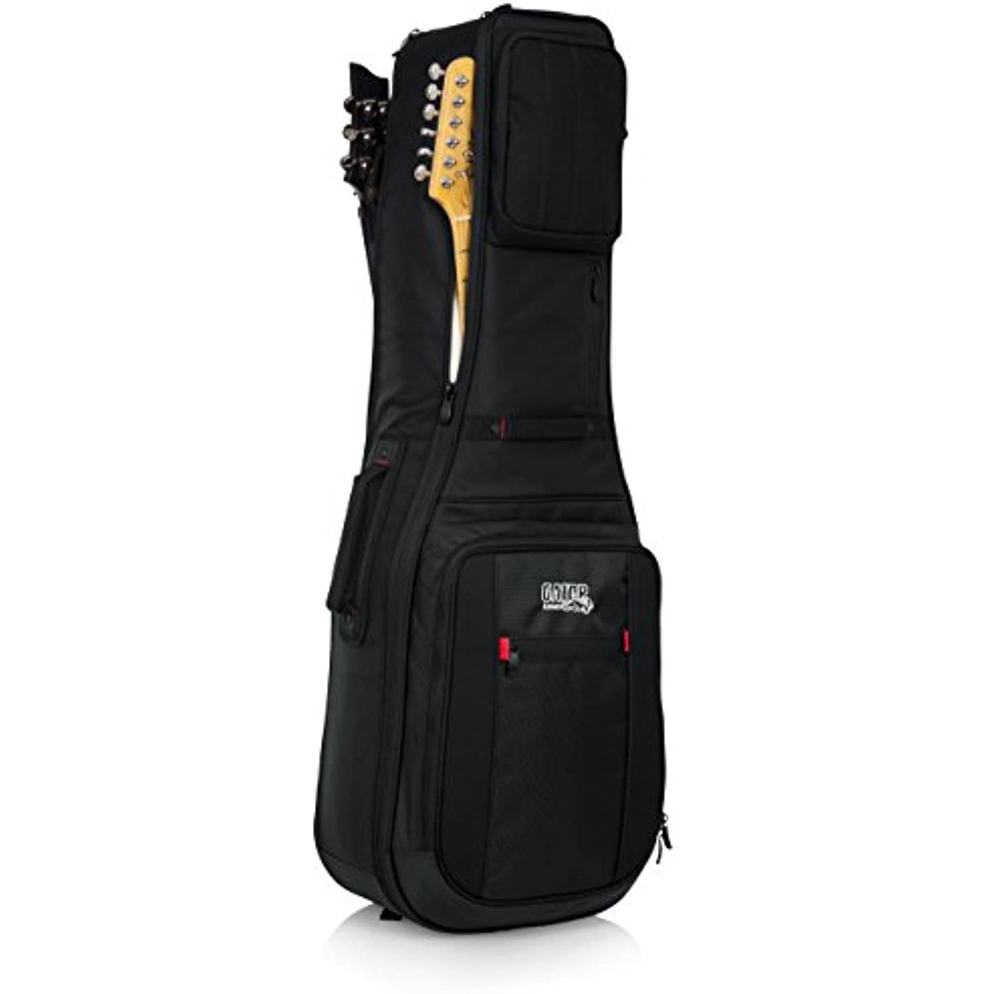 Gator Cases Pro-Go Ultimate Double Guitar Gig Bag; Holds (2) Electric Guitars (G-PG ELEX 2X)