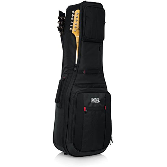 Gator Cases Pro-Go Ultimate Double Guitar Gig Bag; Holds (2) Electric Guitars (G-PG ELEX 2X)