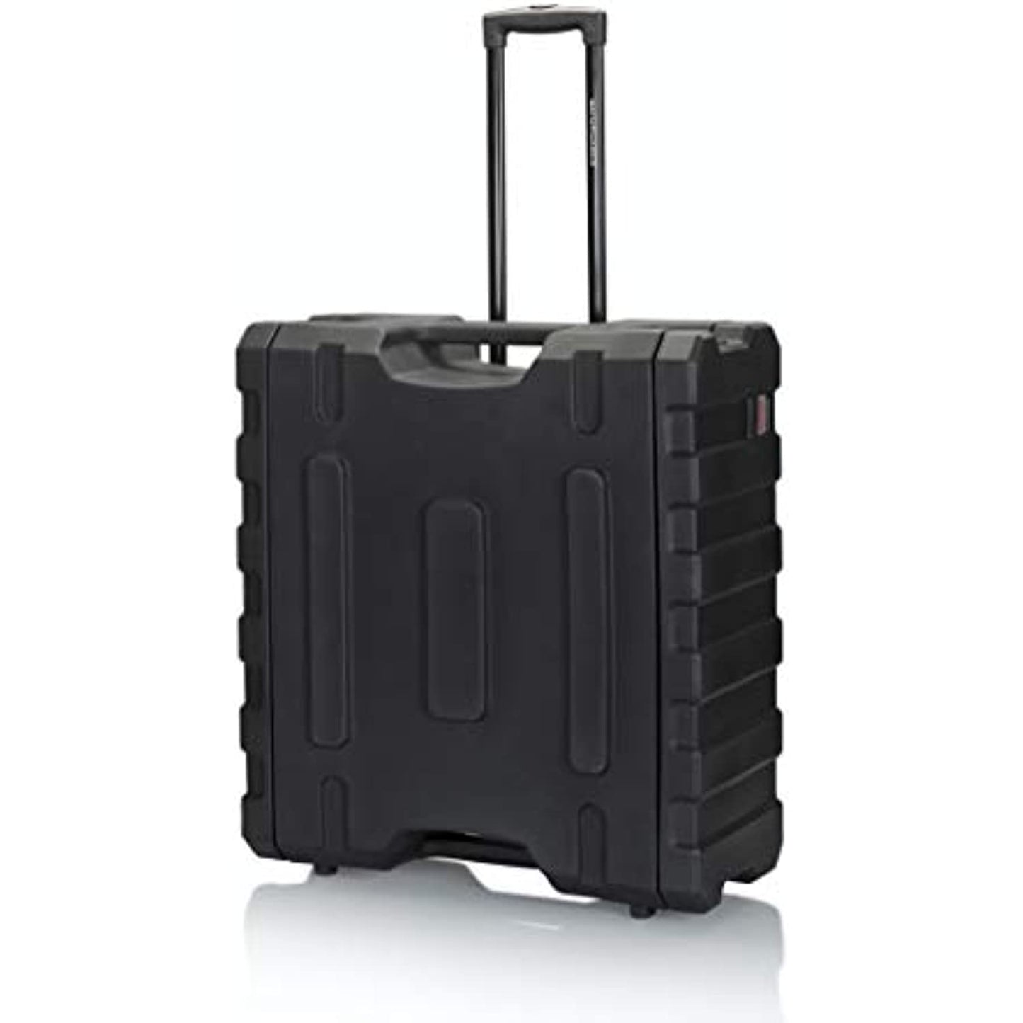 Gator Cases Pro Series Rotationally Molded 4U Rolling Rack Case with 19" Depth, Tow Handle & Recessed Wheels; Made in USA (G-PROR-4U-19)