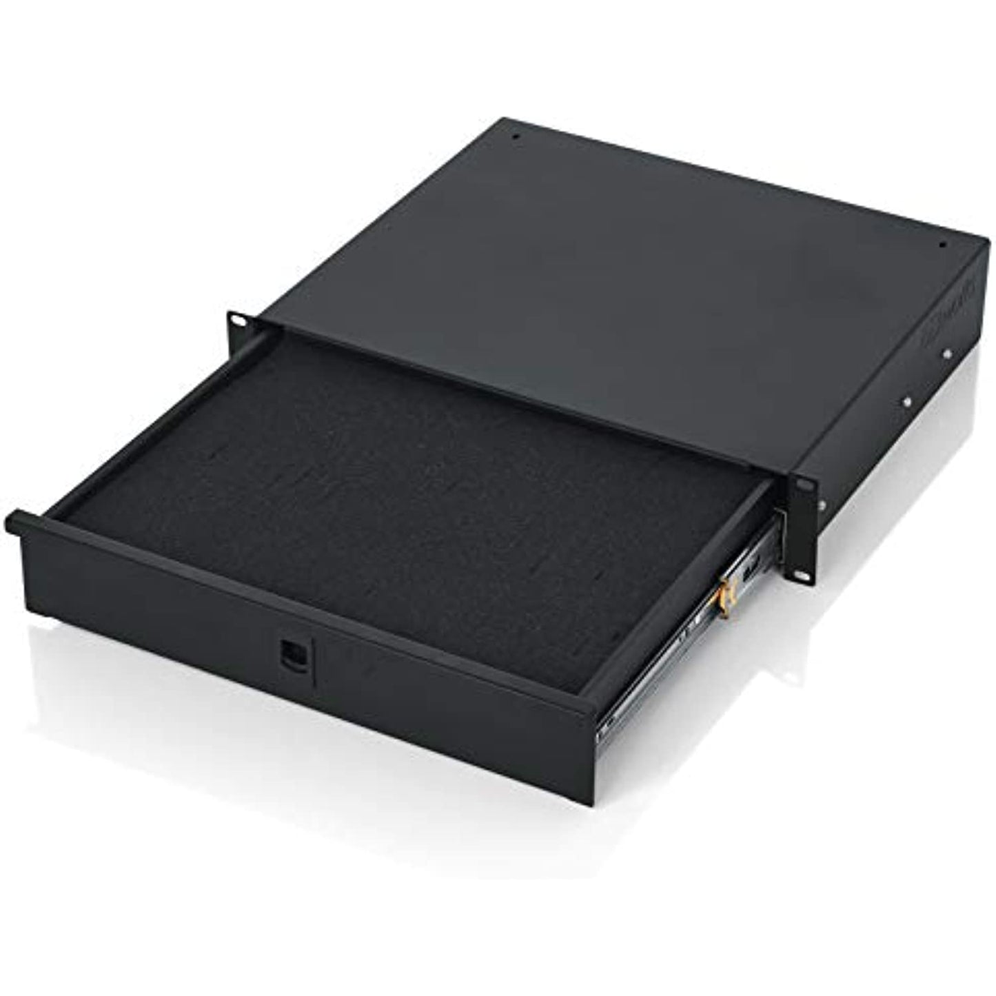 Gator Rackworks Standard 2U Rack Mount Drawer with Foam Interior and Lock; 14.2" Deep (GRW-DRWDF2)