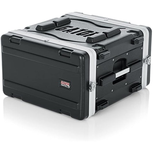 Gator Cases Lightweight Molded 6U Rack Case with Heavy Duty Latches; Standard 19.25" depth, 6U (GR-6L)
