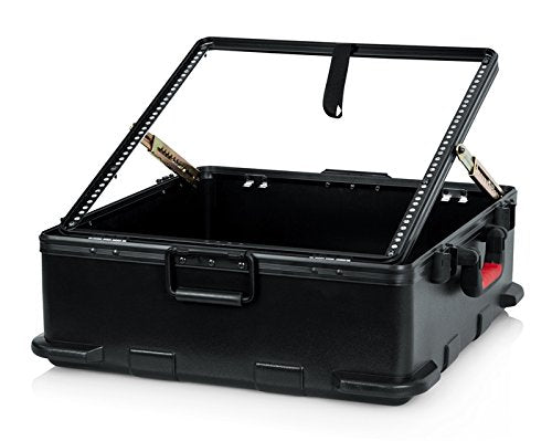 Gator Cases Molded Flight Case for Rack Mountable Mixers Up to 12U Rack Space with TSA Approved Locking Latch (GTSA-MIX12PU)