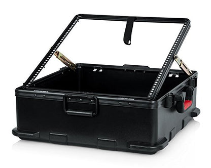 Gator Cases Molded Flight Case for Rack Mountable Mixers Up to 12U Rack Space with TSA Approved Locking Latch (GTSA-MIX12PU)