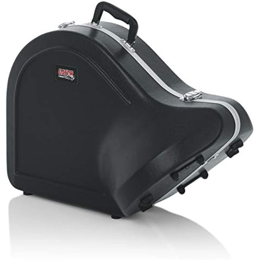 Gator Cases Lightweight Molded French Horn Case with Locking Latch and Plush Lined Interior (GC-FRENCHHORN)