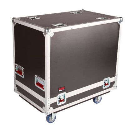 Gator Cases G-TOUR Series ATA Style Road Case for (2) 15-Inch Speaker Cabinets with Cable Storage and Heavy Duty 4" Casters (G-TOUR SPKR-215)