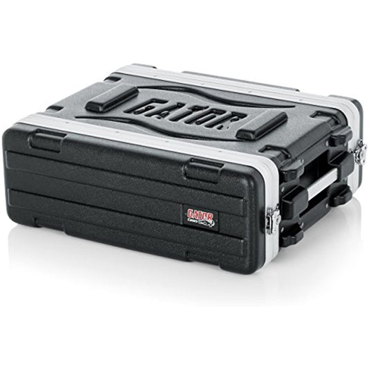 Gator Cases Lightweight Molded 3U Rack Case with Heavy Duty Latches; Shallow 14.25" depth, 3U (GR-3S)