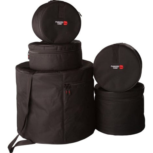 Gator Cases Protechtor Series 5 piece Padded Drum Bag Set For Fusion Kits; 22" Kick, 10" Tom, 12" Tom, 14" Tom, 14" Snare (GP-FUSION-100)