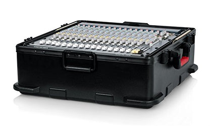 Gator Cases Molded Flight Case for Rack Mountable Mixers Up to 12U Rack Space with TSA Approved Locking Latch (GTSA-MIX12PU)