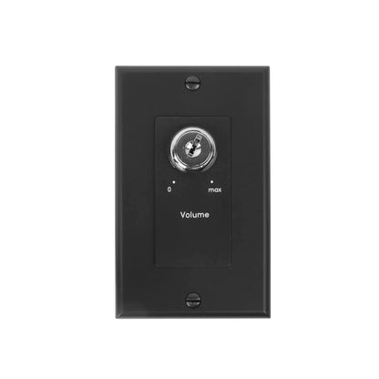 Lowell KL100-DB 100W One-Gang Decorator Wall Plate with Key Switch, Black