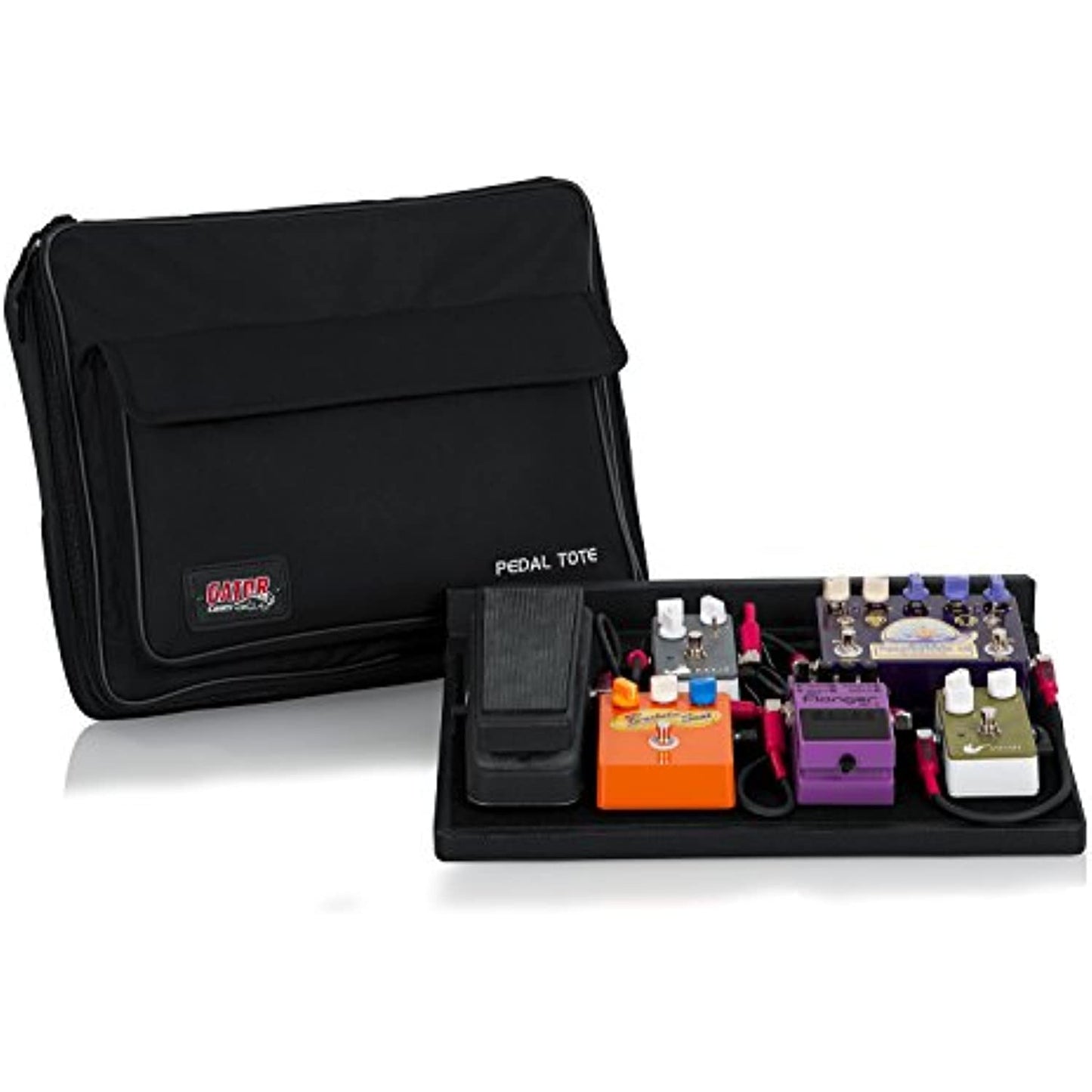 Gator Cases Guitar Effects Pedal Board with Tote Bag and Velcro Surface; Standard Size: 16.5" x 12" (GPT-BLACK)