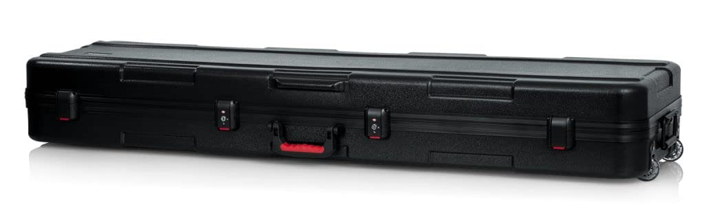 Gator Cases Molded Flight Case for Slim Extra Long 88-Note Keyboards with TSA Approved Locking Latches and Recessed Wheels; (GTSA-KEY88SLXL), Slim Long 88-Note