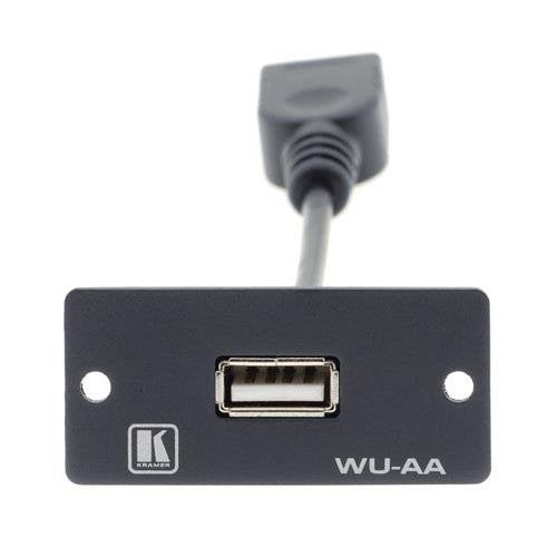 Kramer Electronics WU-AA USB-A to USB-A Wall Plate Insert