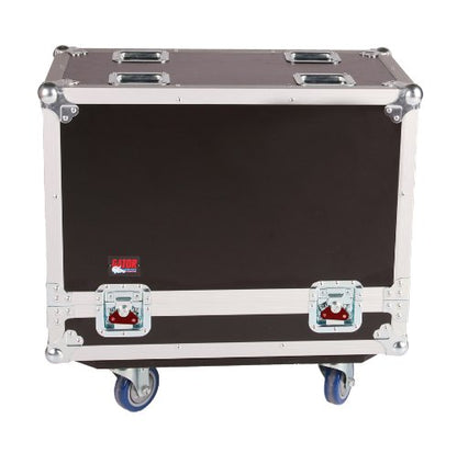 Gator Cases G-TOUR Series ATA Style Road Case for (2) 12-Inch Speaker Cabinets with Cable Storage and Heavy Duty 4" Casters (G-TOUR SPKR-212)