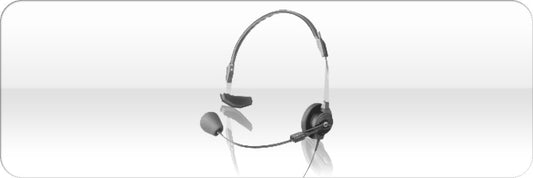 Single-Sided W/Flexible Dynamic Boom Mic, 150 Ohm Earphone, 6ft (1.8m) Cord, And