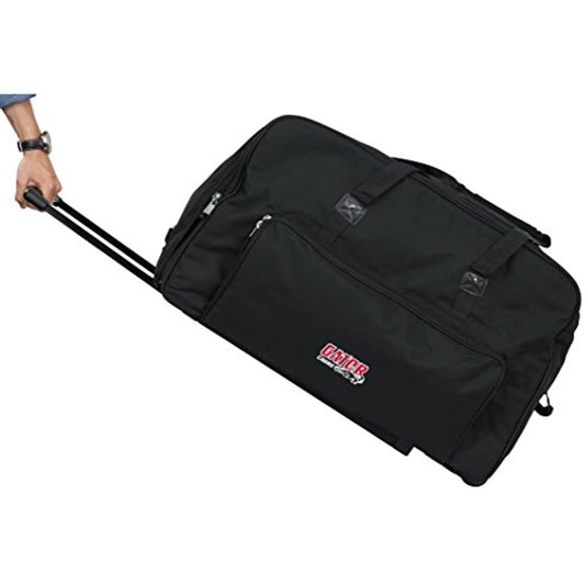 Gator Cases Rolling Speaker Bag for Standard Format 15" Loudspeakers with Retractable Pull Handle (GPA-715)