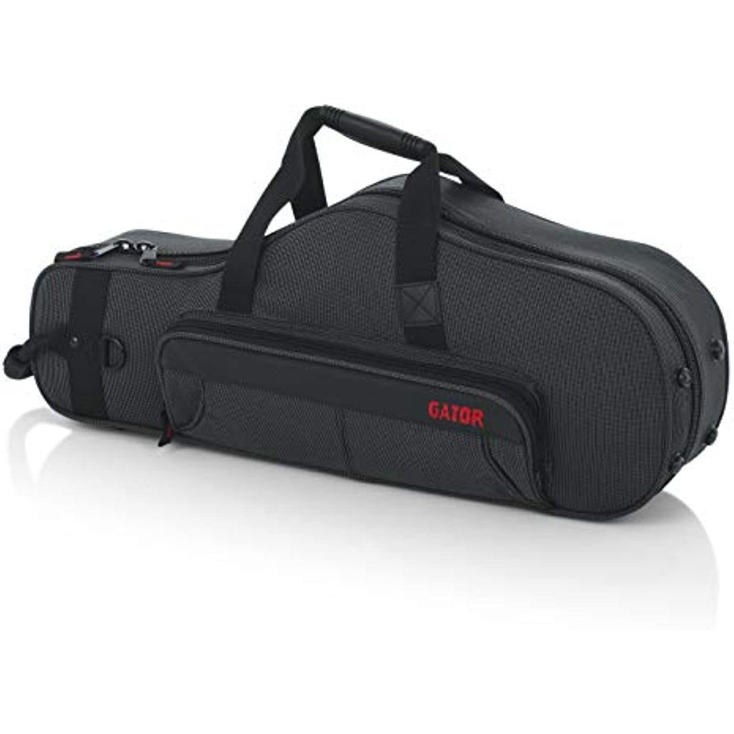 Gator Cases Lightweight Polyfoam Alto Saxophone Case wth Mouthpeice Storage; (GL-ALTOSAX-MPC)