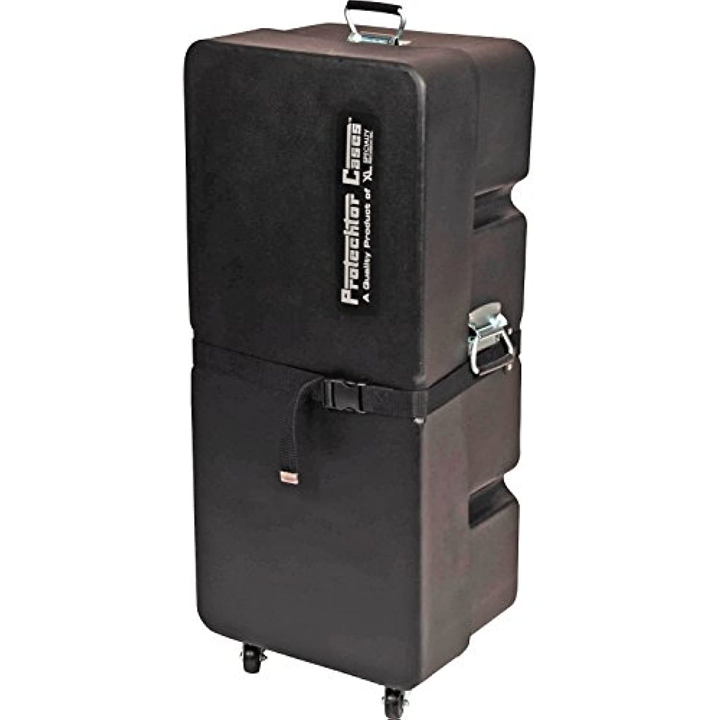 Gator Cases Protechtor Series Classic Compact Drum Hardware Accessory Case Upright with (4) Wheels; 36"x16"x12" (GP-PC304WU)