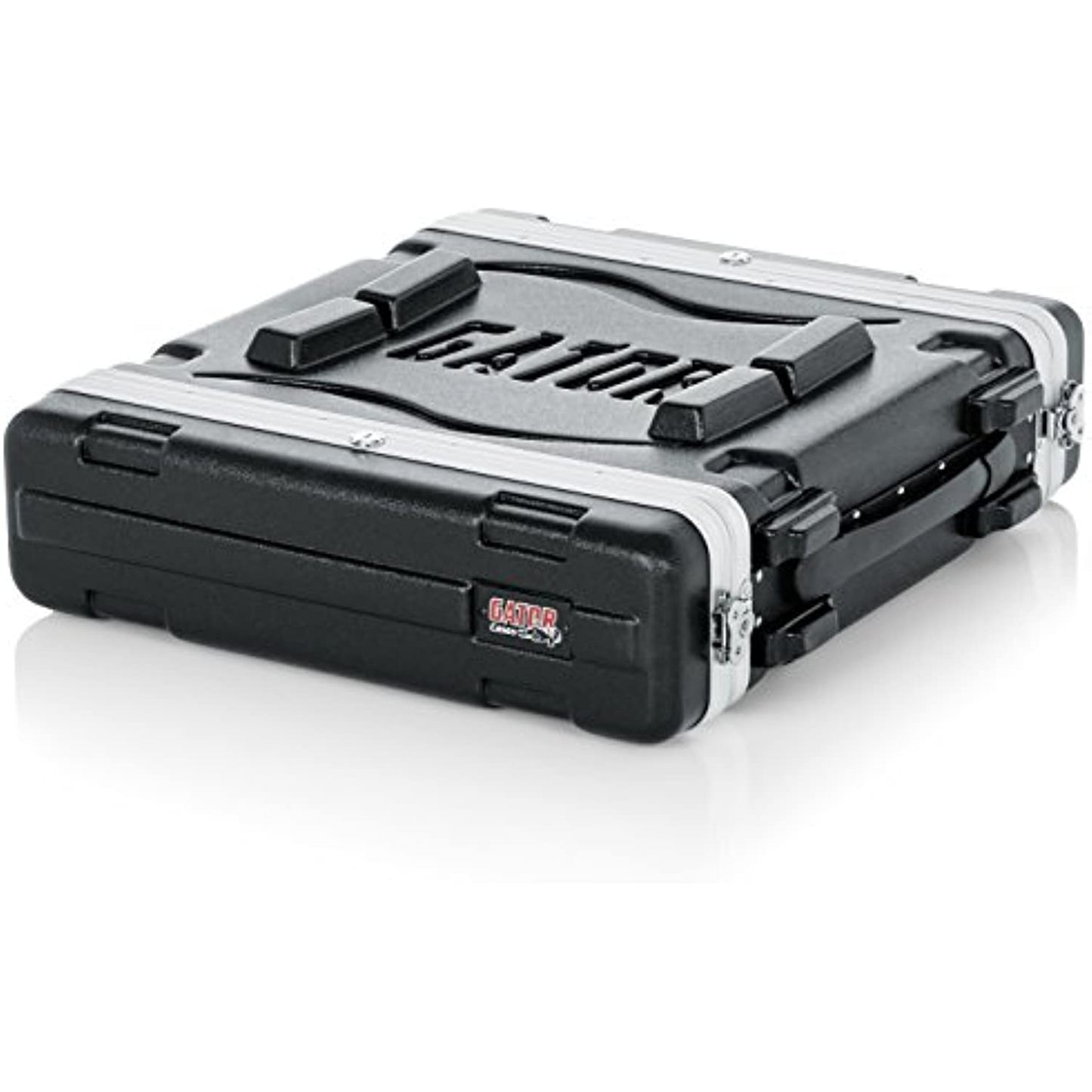 Gator Cases Lightweight Molded 2U Rack Case with Heavy Duty Latches; Standard 19.25" depth (GR-2L)