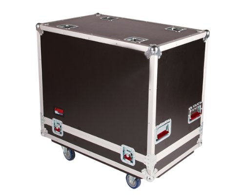 Gator Cases G-TOUR Series ATA Style Road Case for (2) 15-Inch Speaker Cabinets with Cable Storage and Heavy Duty 4" Casters (G-TOUR SPKR-215)