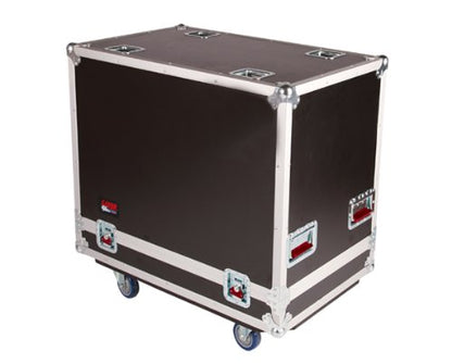 Gator Cases G-TOUR Series ATA Style Road Case for (2) 15-Inch Speaker Cabinets with Cable Storage and Heavy Duty 4" Casters (G-TOUR SPKR-215)