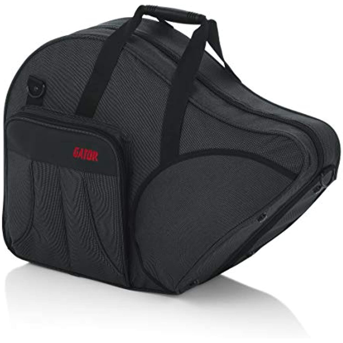 Gator Cases Lightweight Polyfoam French Horn Case with Removable Strap and Rubber Interlocking Carry Handle; (GL-FRENCHORN-A)