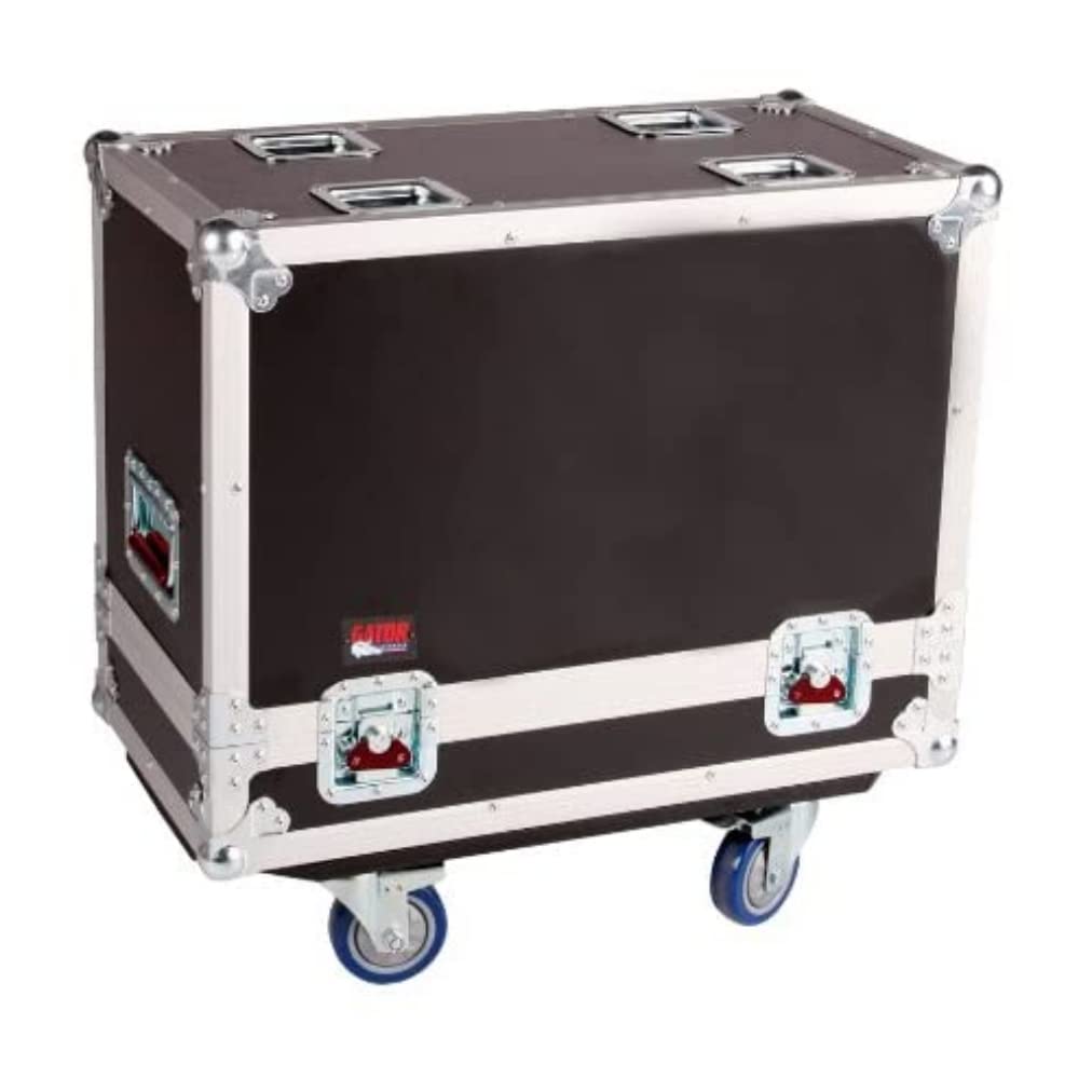 Gator Cases G-TOUR Series ATA Style Road Case for (2) 12-Inch Speaker Cabinets with Cable Storage and Heavy Duty 4" Casters (G-TOUR SPKR-212)