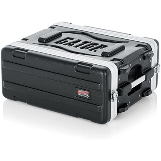 Gator Cases Lightweight Molded 4U Rack Case with Heavy Duty Latches; Shallow 14.25" depth, 4U (GR-4S)