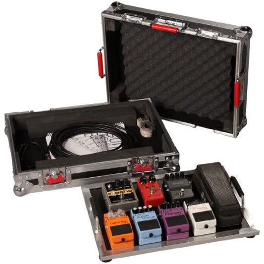 Gator Cases G-TOUR Series Guitar Pedal board with ATA Road Case; Small: 17" x 11" (G-TOUR PEDALBOARD-SM) , Black