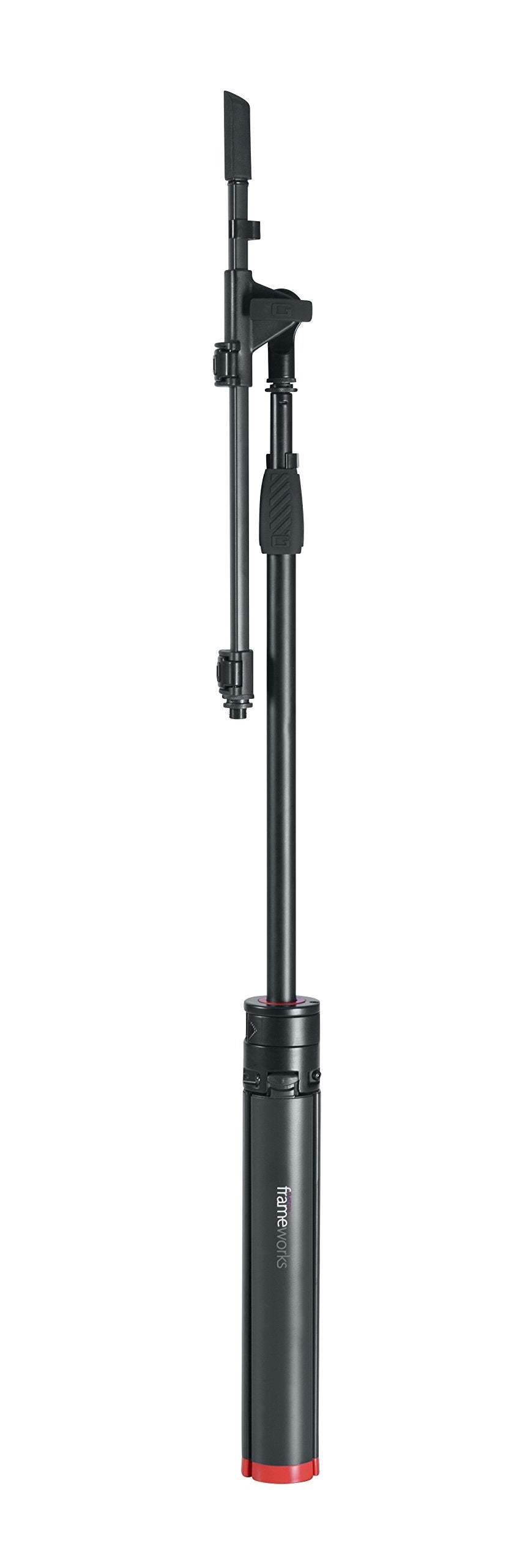 Gator Frameworks ID Series Mic Stand with Easily Adjustable CAM Releases and Boom Arm; (GFW-ID-MIC)