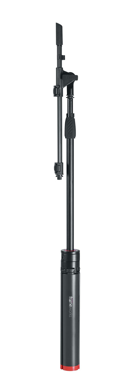 Gator Frameworks ID Series Mic Stand with Easily Adjustable CAM Releases and Boom Arm; (GFW-ID-MIC)