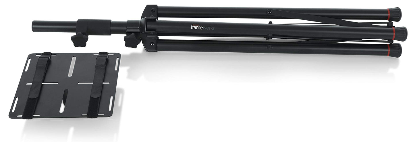 Gator Frameworks Deluxe Quad-Pod Lighting Stand with Automatic Lift; Fits Moving Head Lights up to 250 Class (GFW-LIGHTMH250-25)