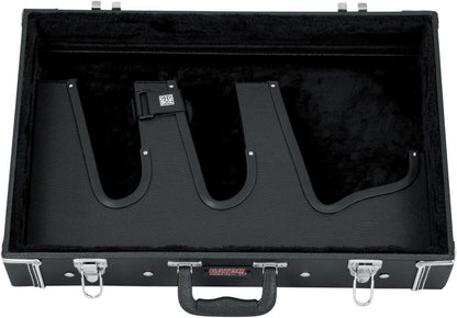 Gator Cases Gig Box Jr. Pedal Board with Built in 3x Guitar Stand | Fits Most Electric and Acoustic Guitars; Pedal Surface 21.5" x 15" (GW-GIGBOXJR)