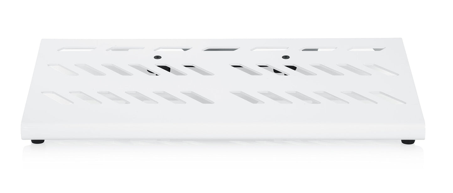 Gator Cases Aluminum Guitar Pedal Board with Carry Bag; Large: 23.75" x 10.66" | White (GPB-BAK-WH)