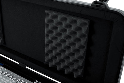 Gator Cases Molded Flight Case for 49-Note Keyboards with TSA Approved Locking Latches and Recessed Wheels; (GTSA-KEY49)