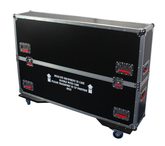 Gator Cases G-TOUR Series ATA Style Road Case with Adjustable Fit for 37" to 40" LCD, LED or Plasma Screens | Includes Heavy Duty 4" Casters, and Spring loaded Handles; (G-TOURLCDV2-3743)