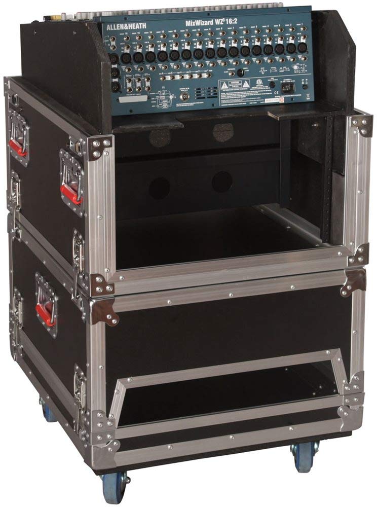 Gator Cases G-TOUR Series ATA Style Modular Audio Console Rack; 14U Top, 6U Side (G-TOUR-GRC-1406)